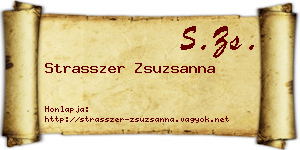 Strasszer Zsuzsanna névjegykártya